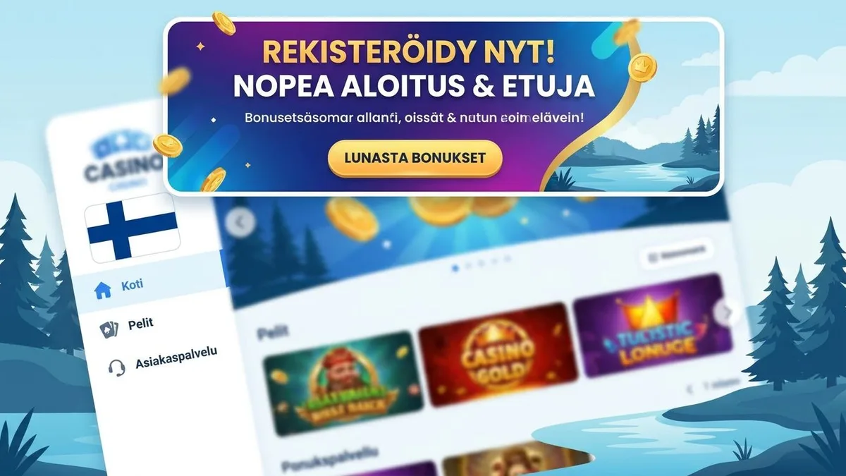Rekisteröidy bonuksen kanssa